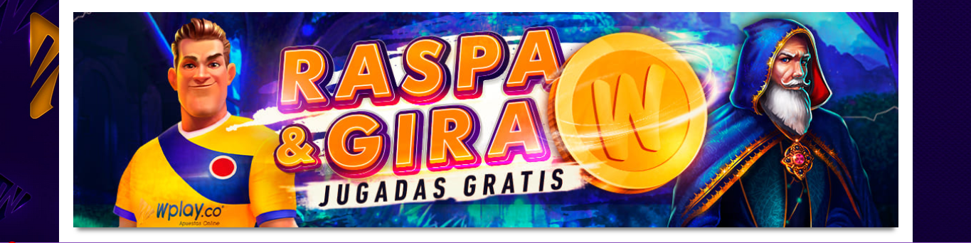 Banner de la promoción Raspa y Gira, que te da jugadas gratis