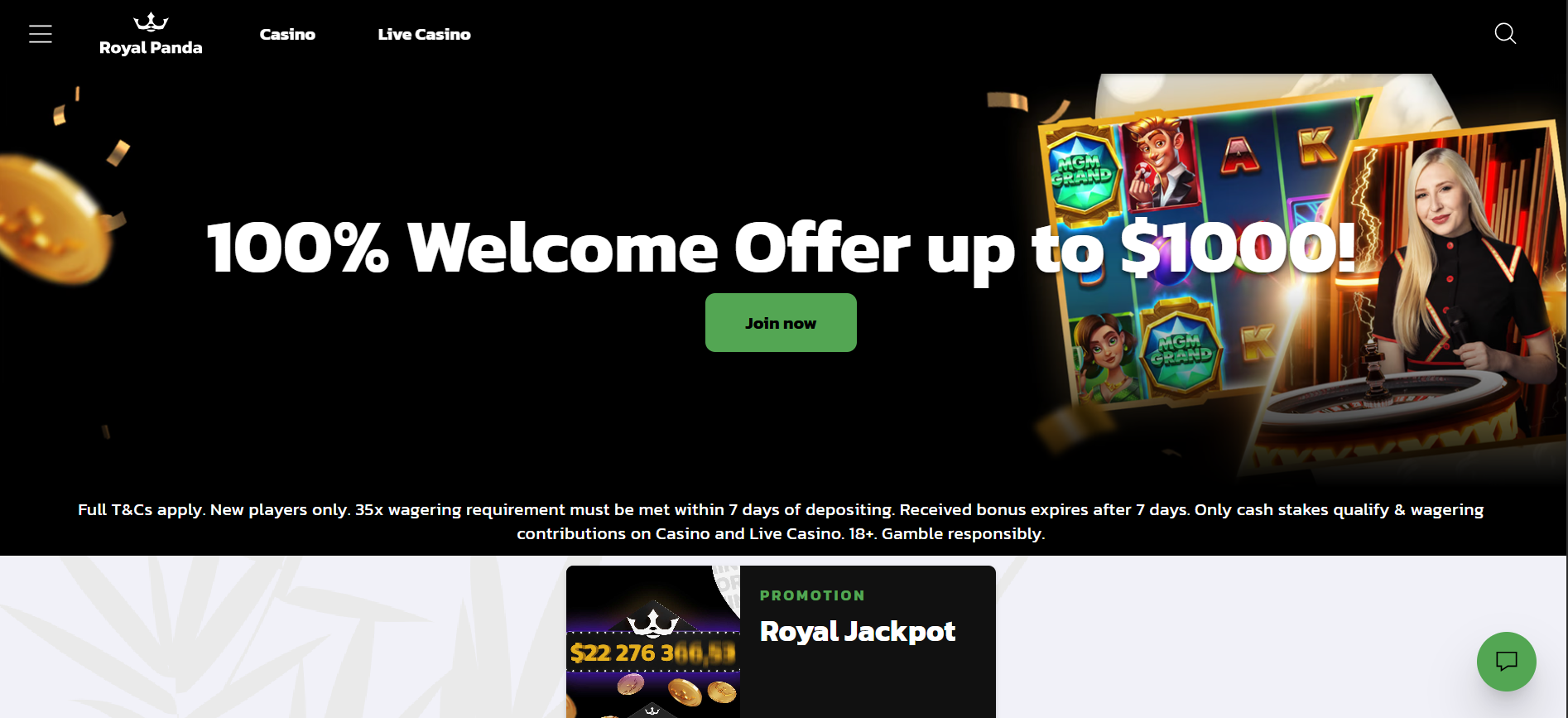 Royal Panda Homepage