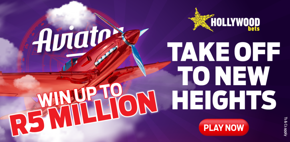 Image of Hollywoodbets Aviator Win R5 Million