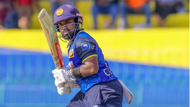 ON A STICKY WICKET. Charith Asalanka