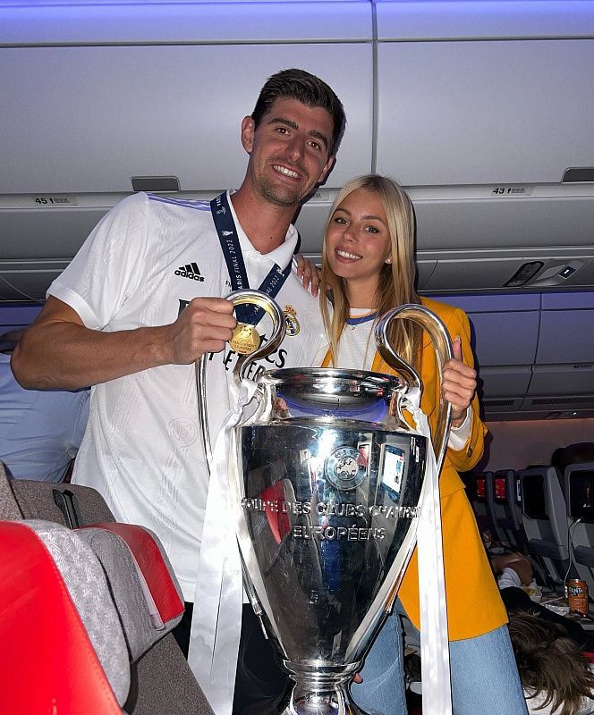 Thibaut Courtois and Michelle Herzig