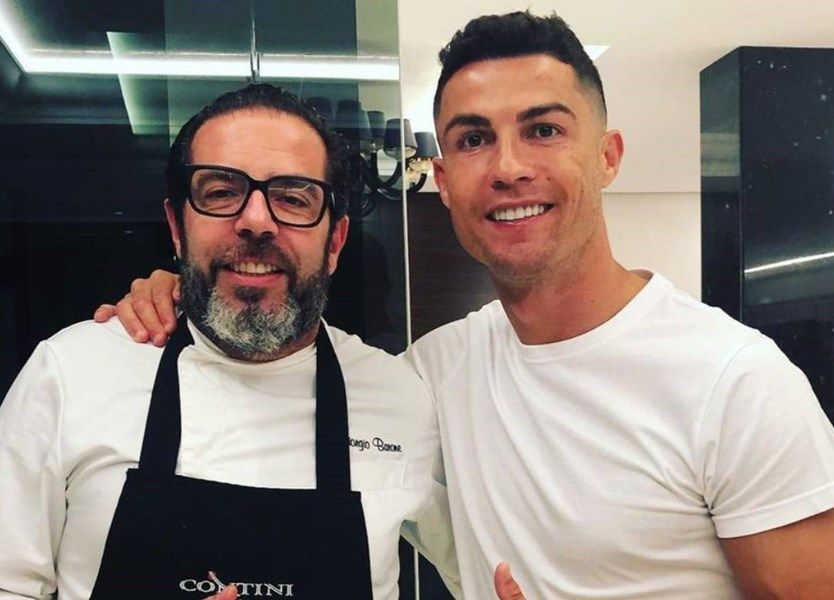 Giorgio Barone y Cristiano Ronaldo