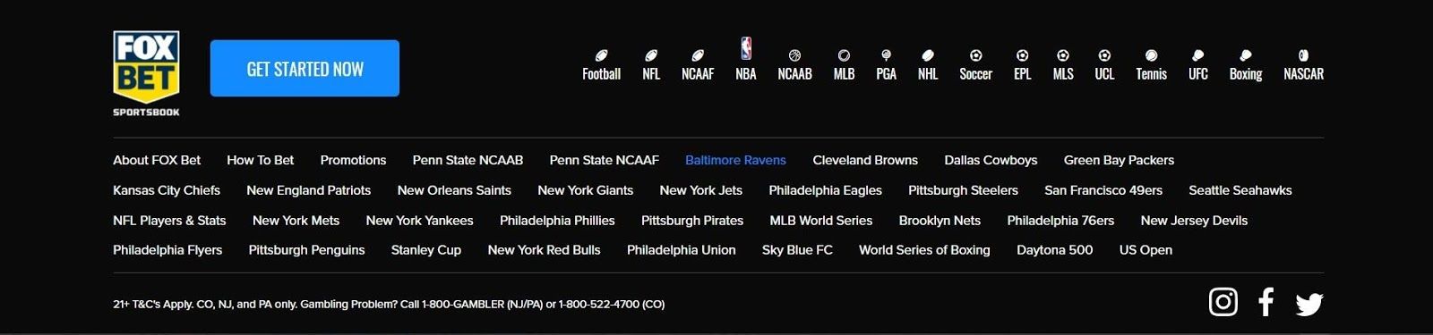 Fox Bet affiliated clubs Fox Bet Website listing affiliated clubs