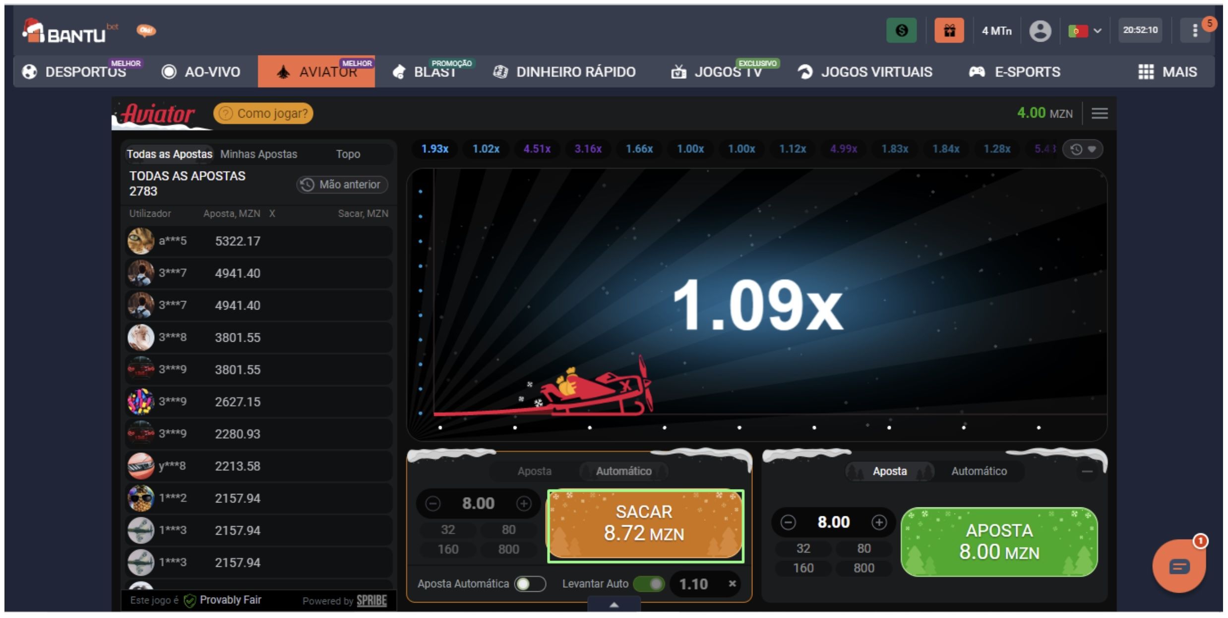 Aviator online Moçambique