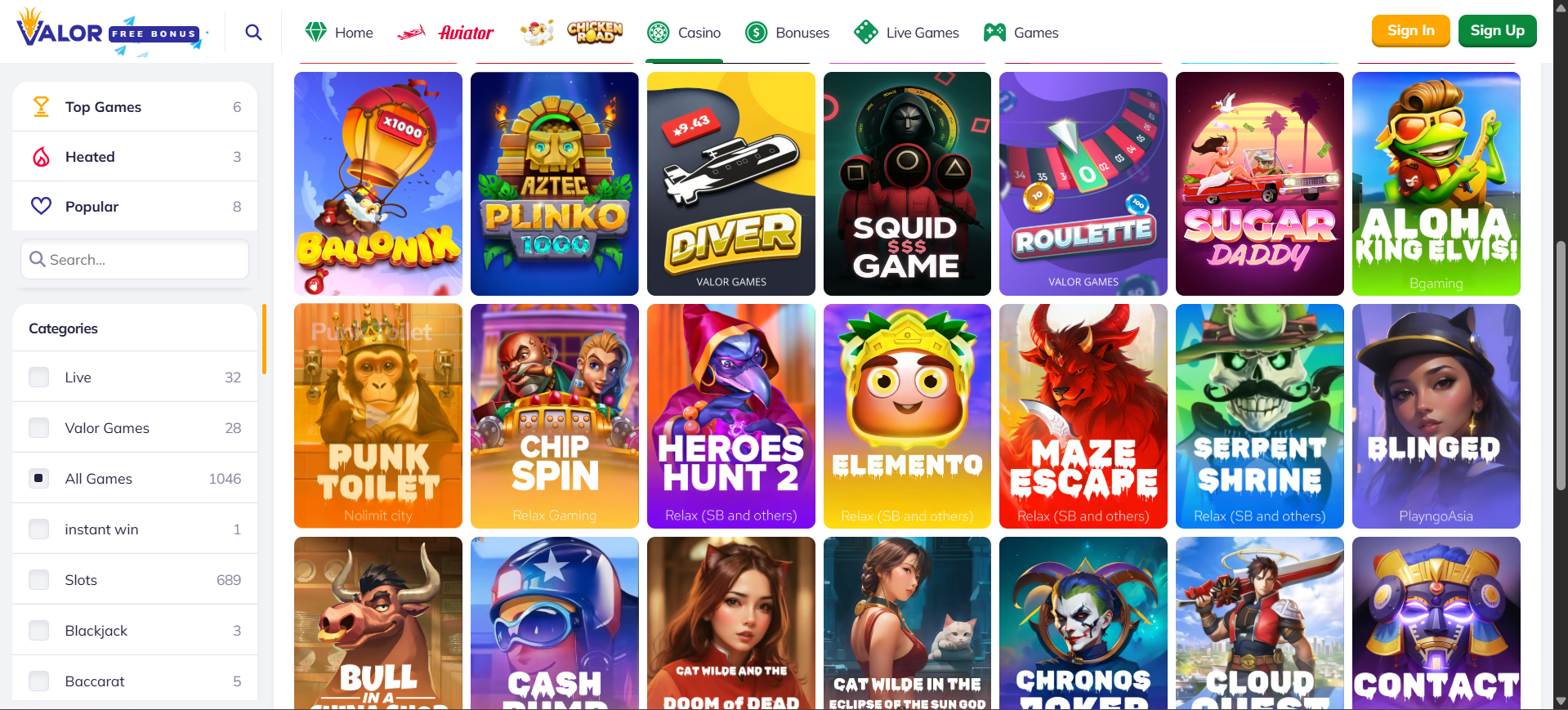 Mobile version for Valor Bet users