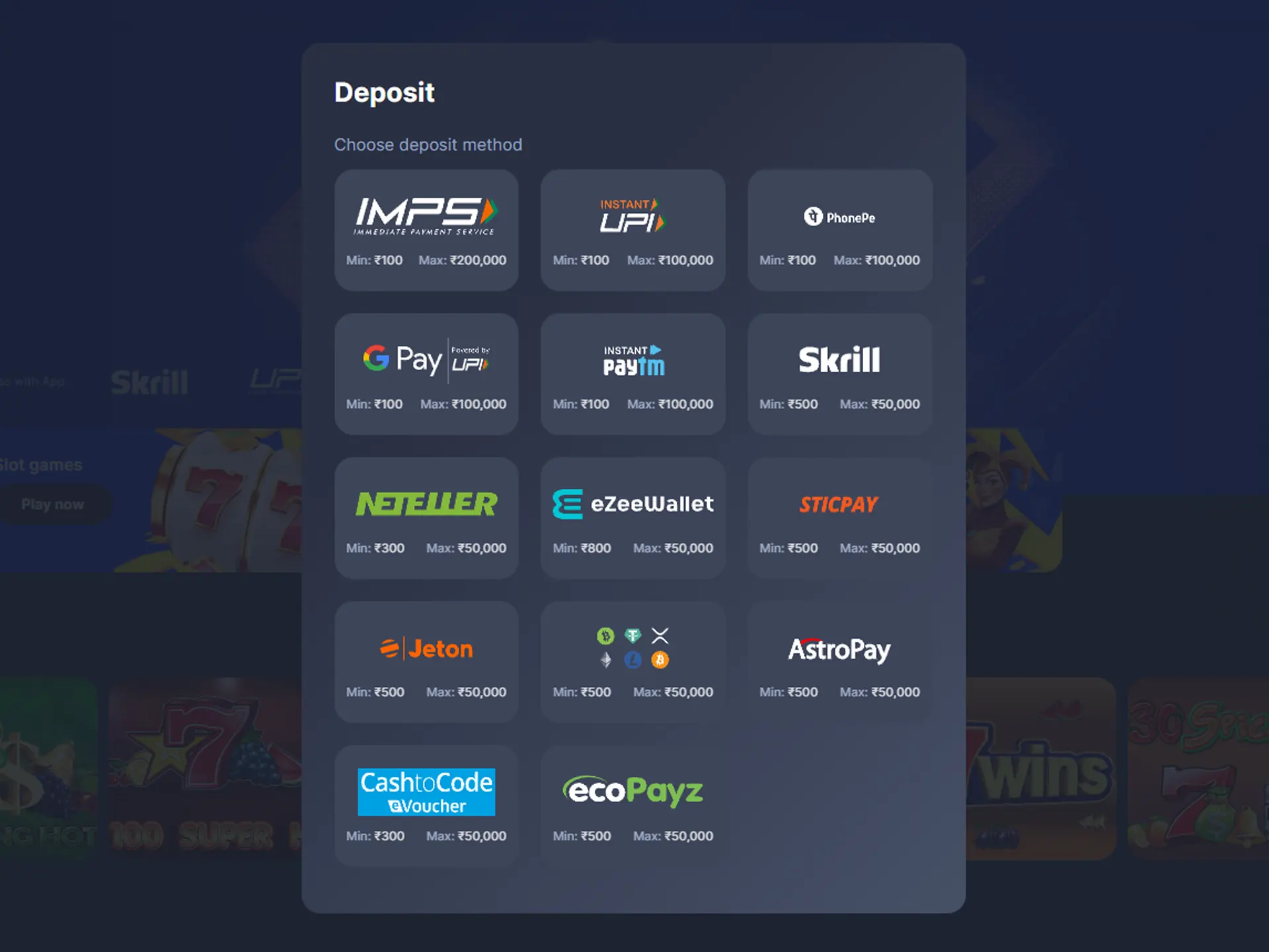 Bettilt payments Payments on Bettilt