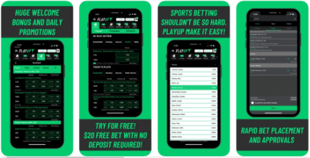 Image of PlayUp sportsbook iOS app