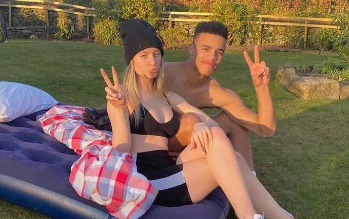 Mason Greenwood and Harriet Robson