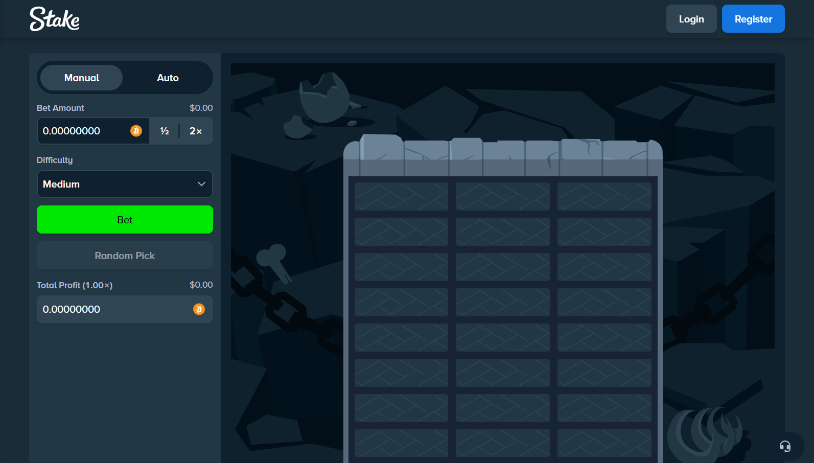 Stake dragon tower game