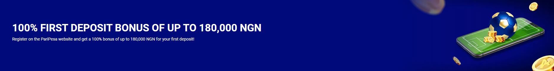 An image of the Paripesa welcome package bonus