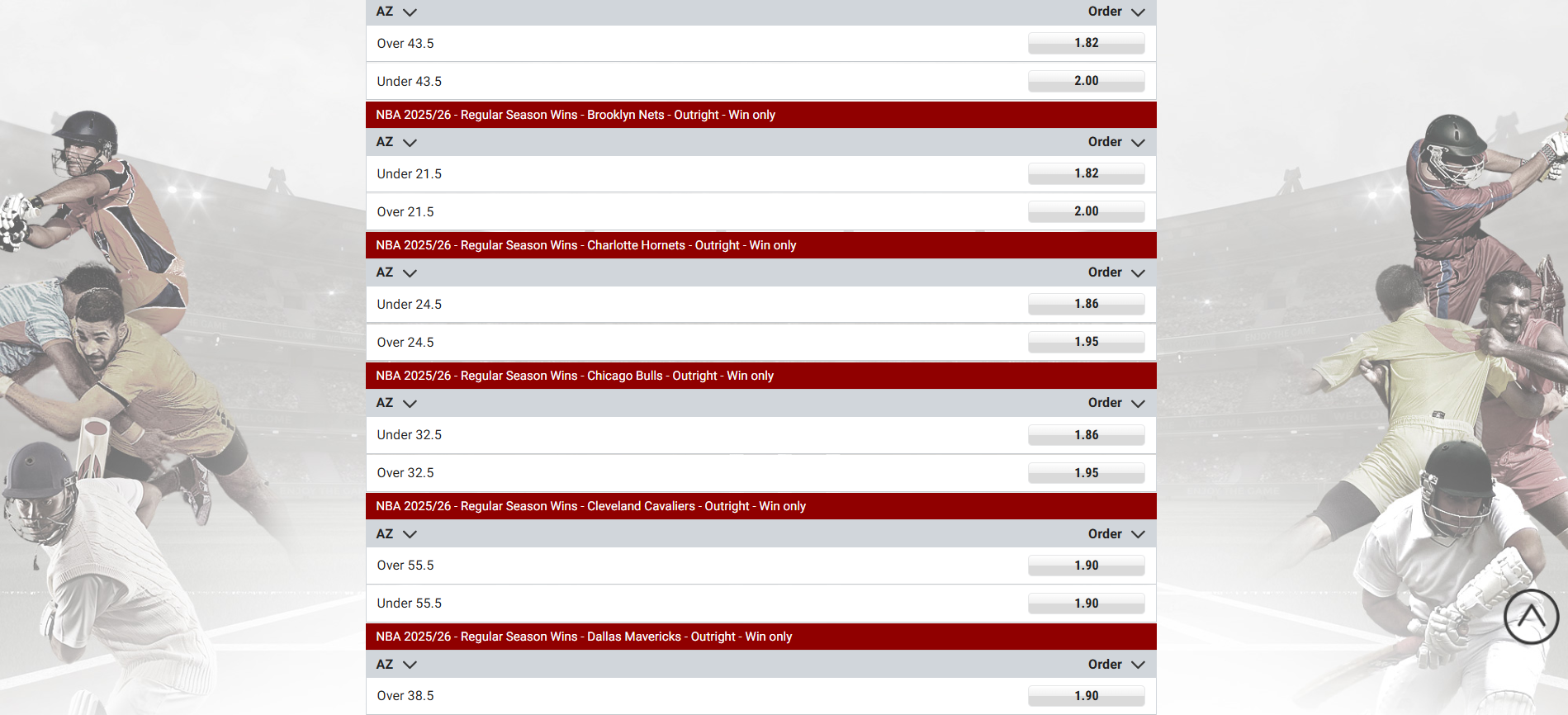 Public trends for NBA