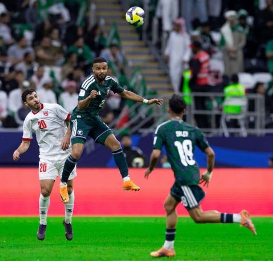 Action from the match between Saudi Arabia vs Jordan. @AFC Action from the match between Saudi Arabia vs Jordan. @AFC