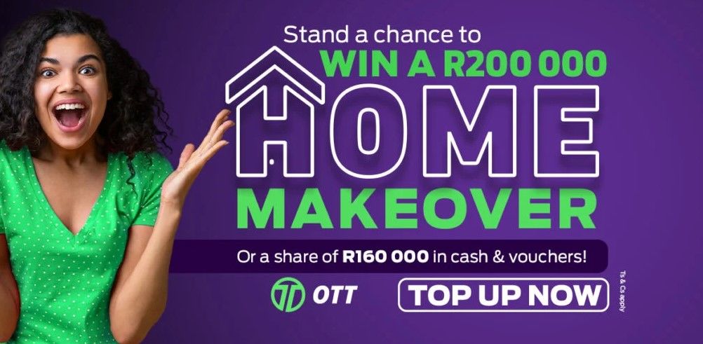 WIN a Home Makeover worth R200,000 Hollywoodbets OTT Voucher Promotion