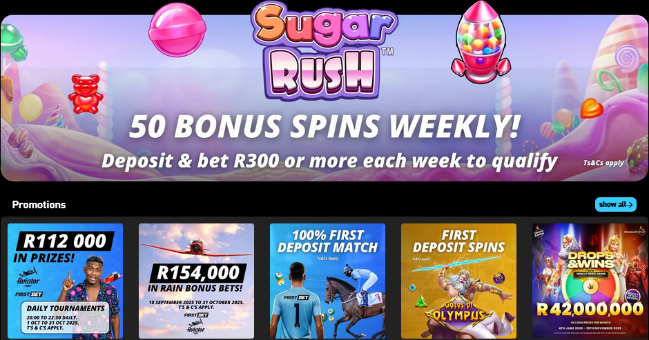 Firstbet South Africa Promotions