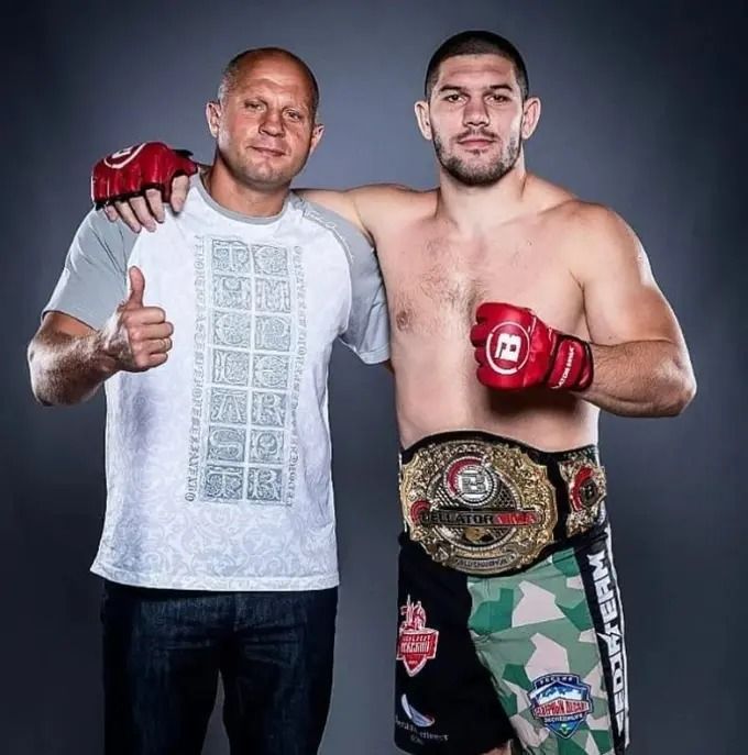 Fedor Emelianenko and Valentin Moldavsky Fedor Emelianenko and Valentin Moldavsky