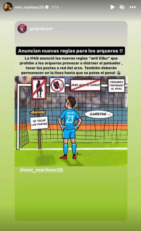 Emiliano 'Dibu' Martínez a través de Instagram Emiliano 'Dibu' Martínez a través de Instagram