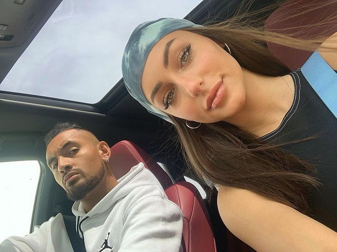 Nick Kyrgios and Chiara Passari