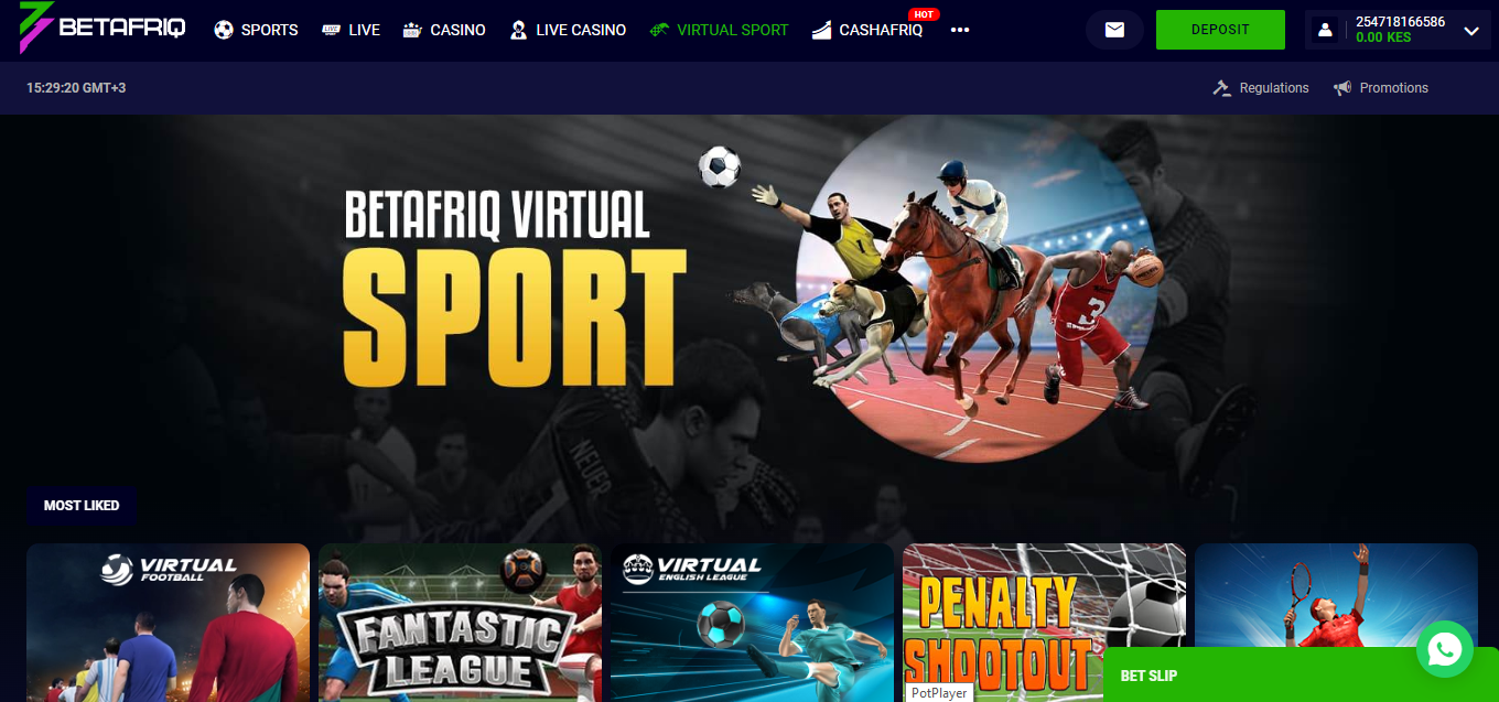 Betafriq Kenya Virtual Sports banner