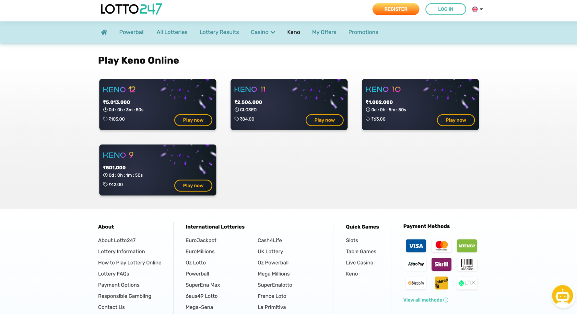 Lotto247 Online Keno Lotto247 Online Keno