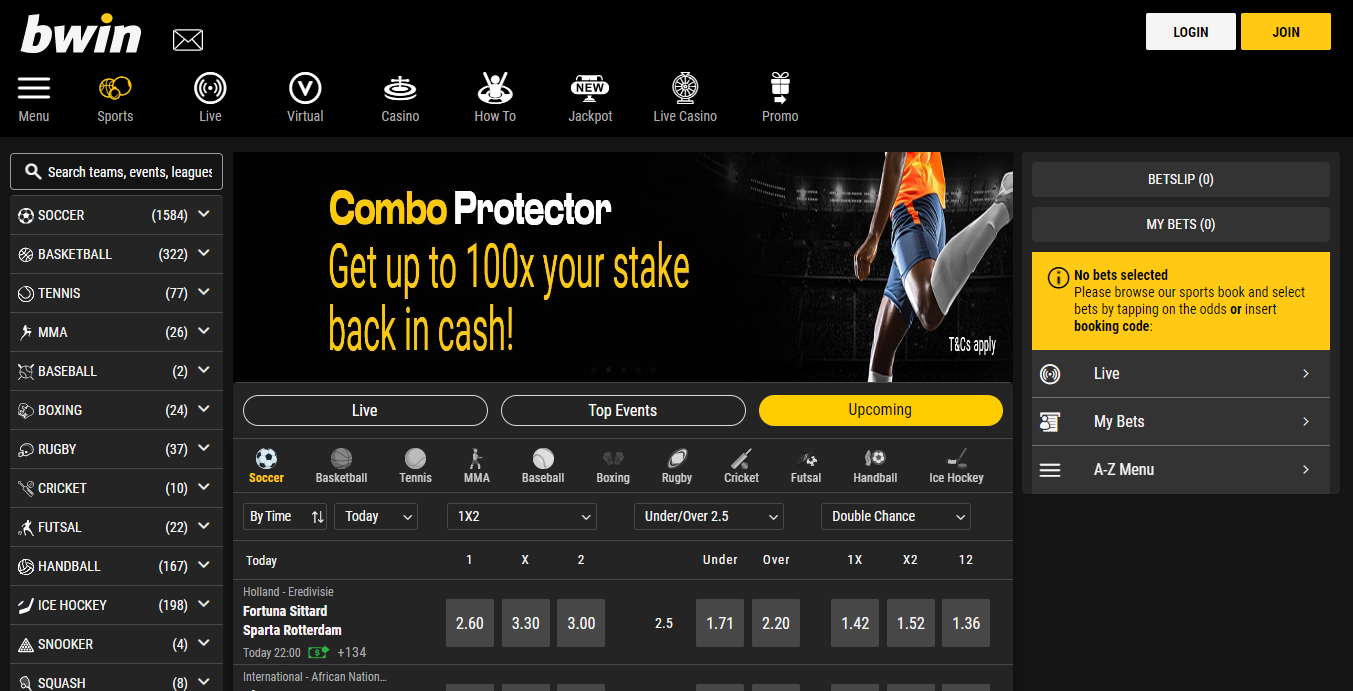 bwin login