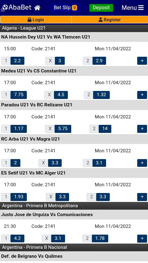 Ababet Android app page image