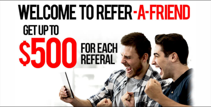 Image of the refer a friend bonus