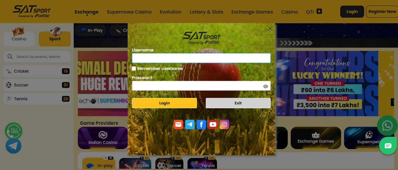 Satsport Login
