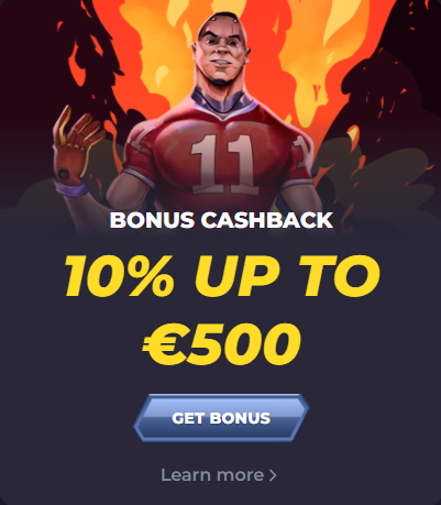 powbet banner showing the cashback bonus