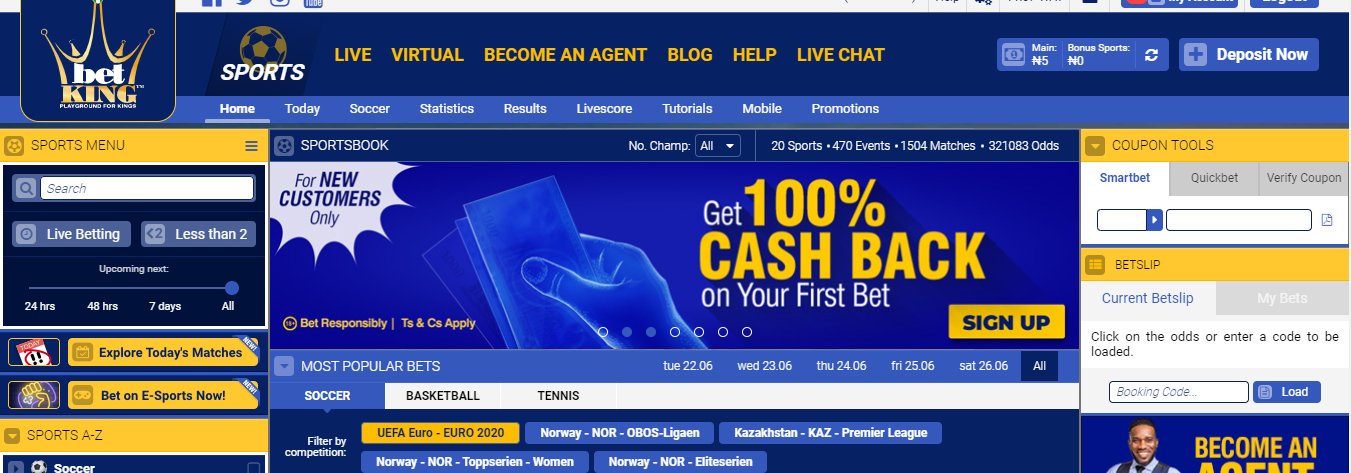 Betking Landing Page