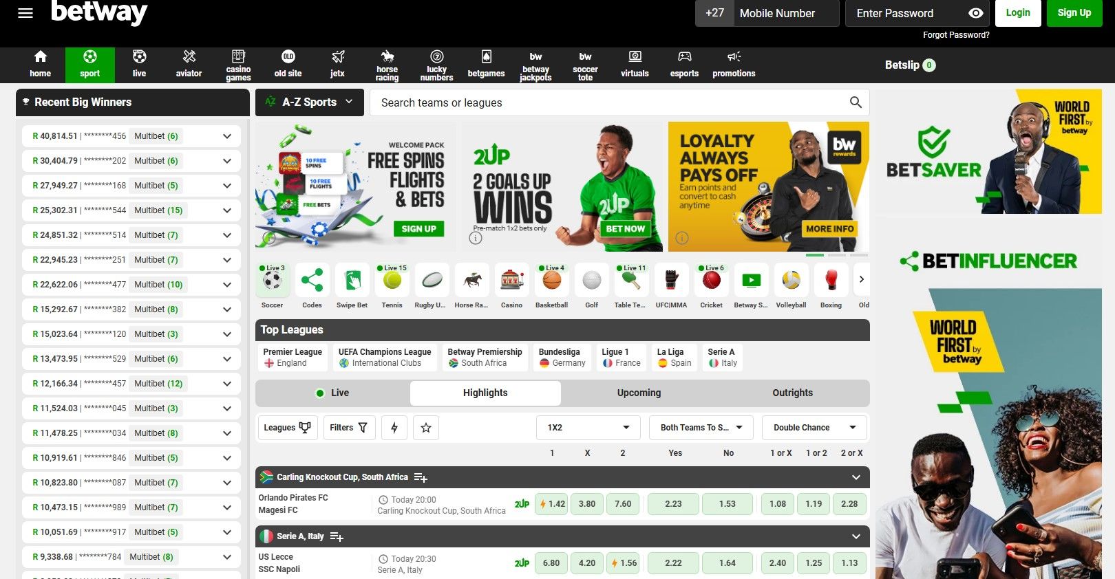 Visit The Official Betway Website