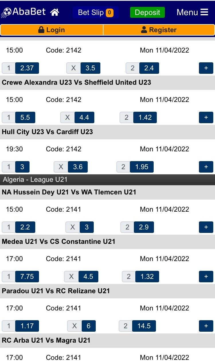 Ababet iOS app page image