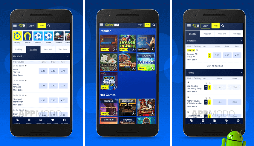 william hill casino mobile