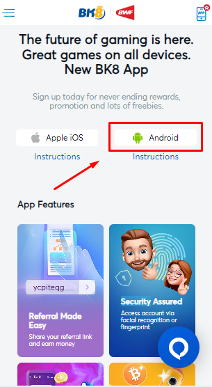 BK8 Android App Download