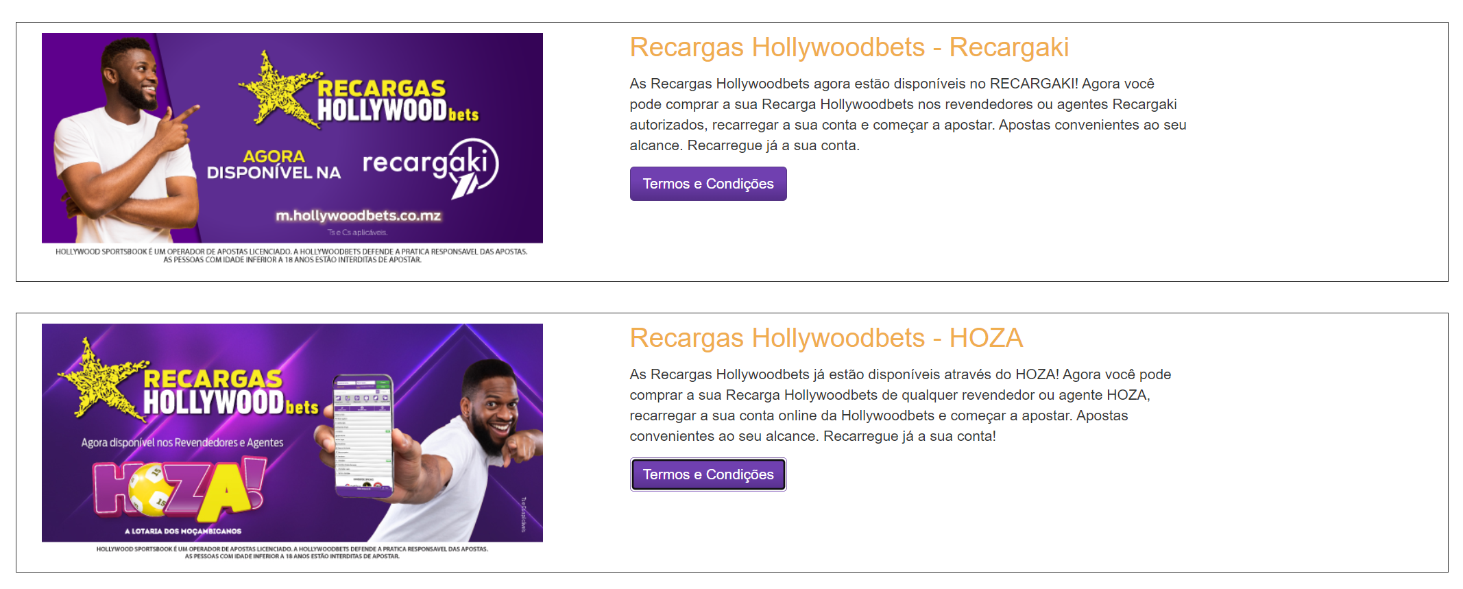 Opções Bancárias da Hollywoodbets