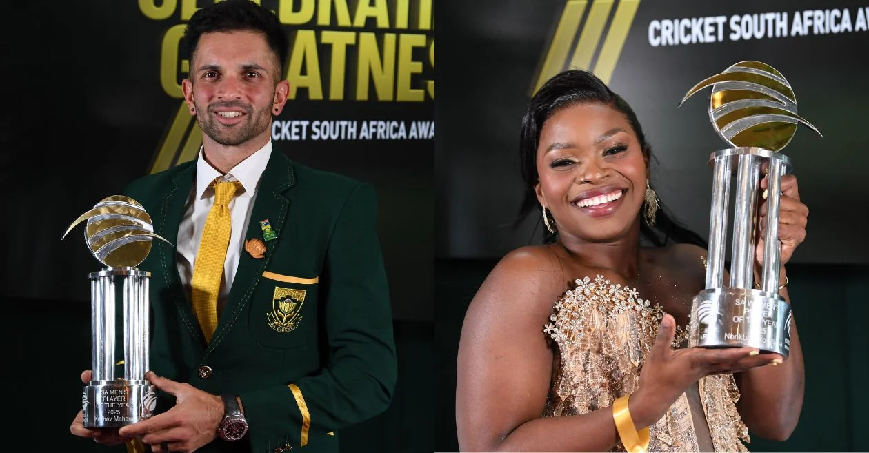 Keshav Maharaj and Nonkululeko Mlaba win big at SA Awards