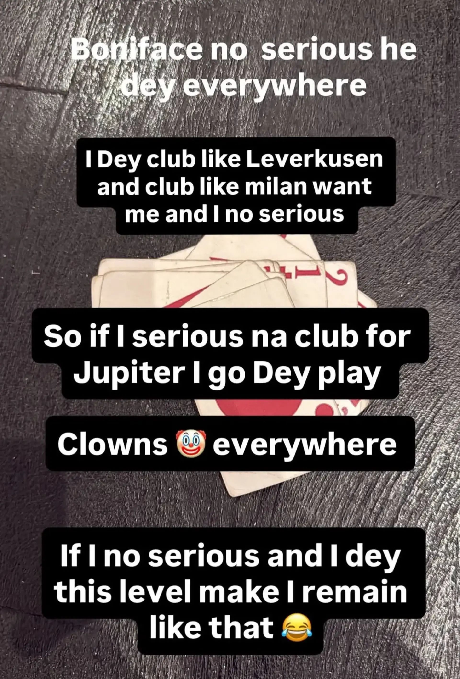 Victor Boniface's Instagram page