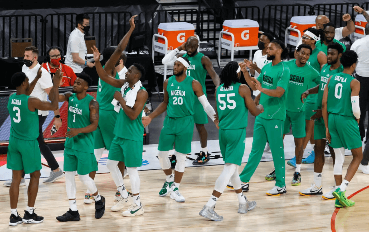 Nigeria Basketball Team Image of Nigeria basketball team