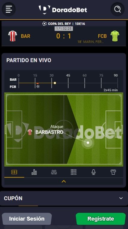 Screenshot de la app de Dorabet Perú