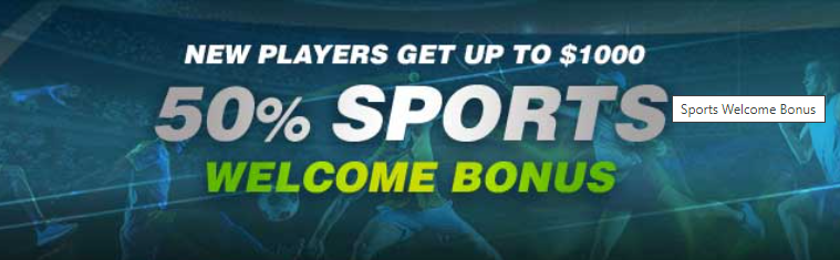 Jazzsports sportsbook 50% welcome bonus image