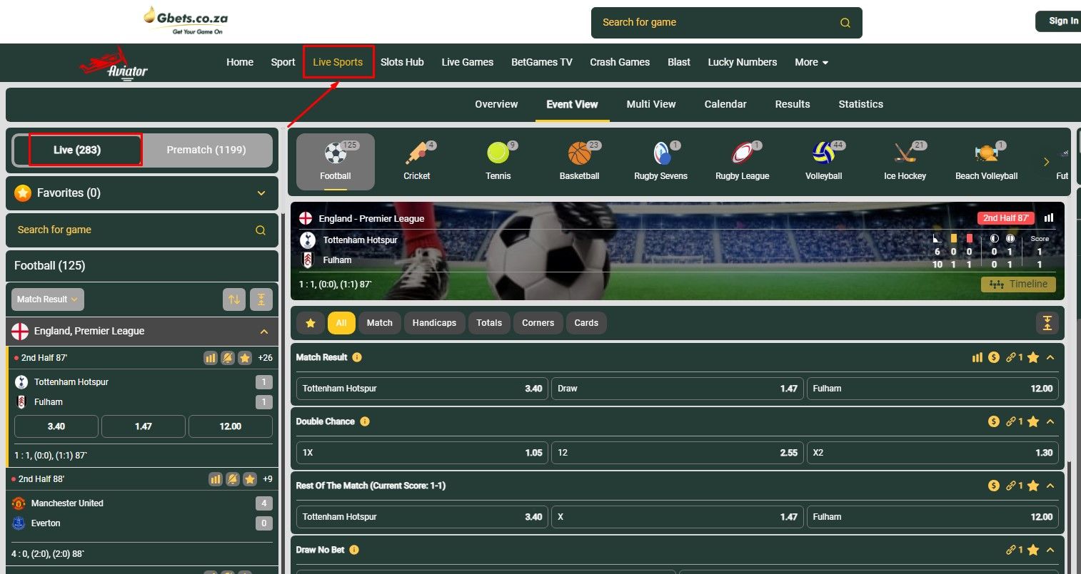 Gbets Live Betting & Live-Streaming Gbets Review