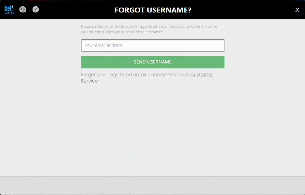 How to Reset Forgotten Username
