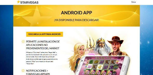 StarVegas App Móvil para Android