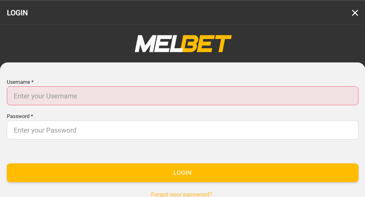 An image of the Melbet Ghana register form page