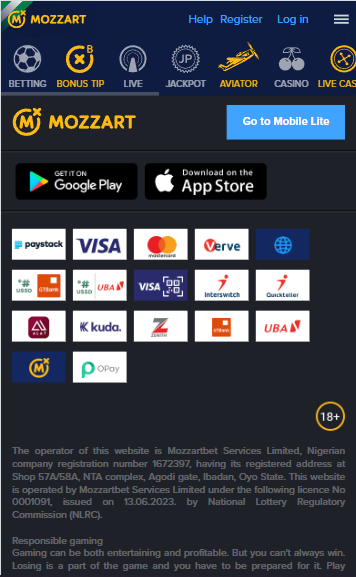 Mozzartbet iOS app image