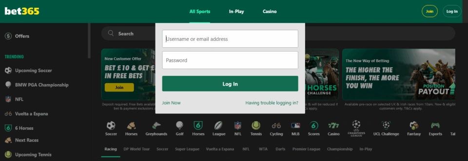Bet365 Login