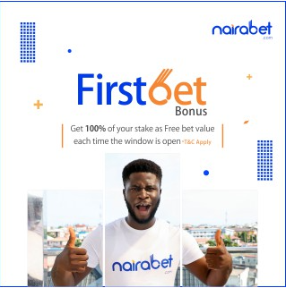Image of the Nairabet first bet bonus