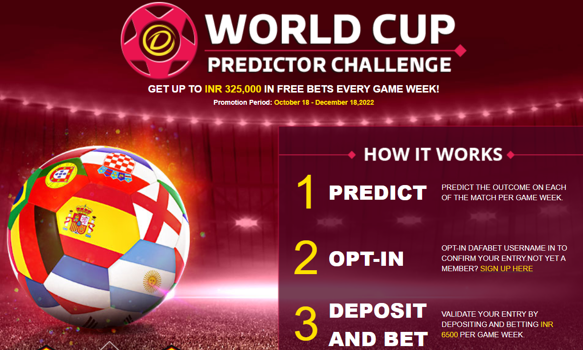Dafabet World Cup Predictor Bonus
