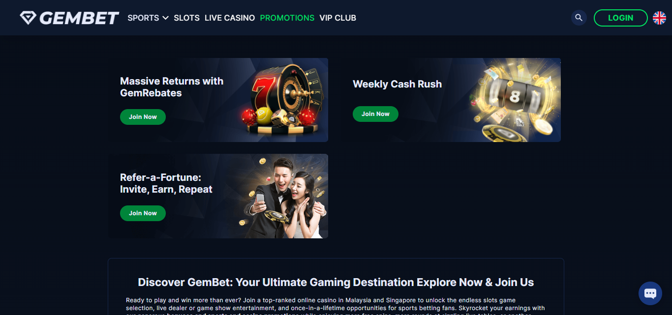 Gembet Asia Bonuses Gembet Bonuses Asia