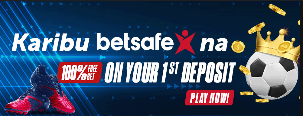 Betsafe 100% Karibu Bonus An image of the Betsafe 100% sign up offers