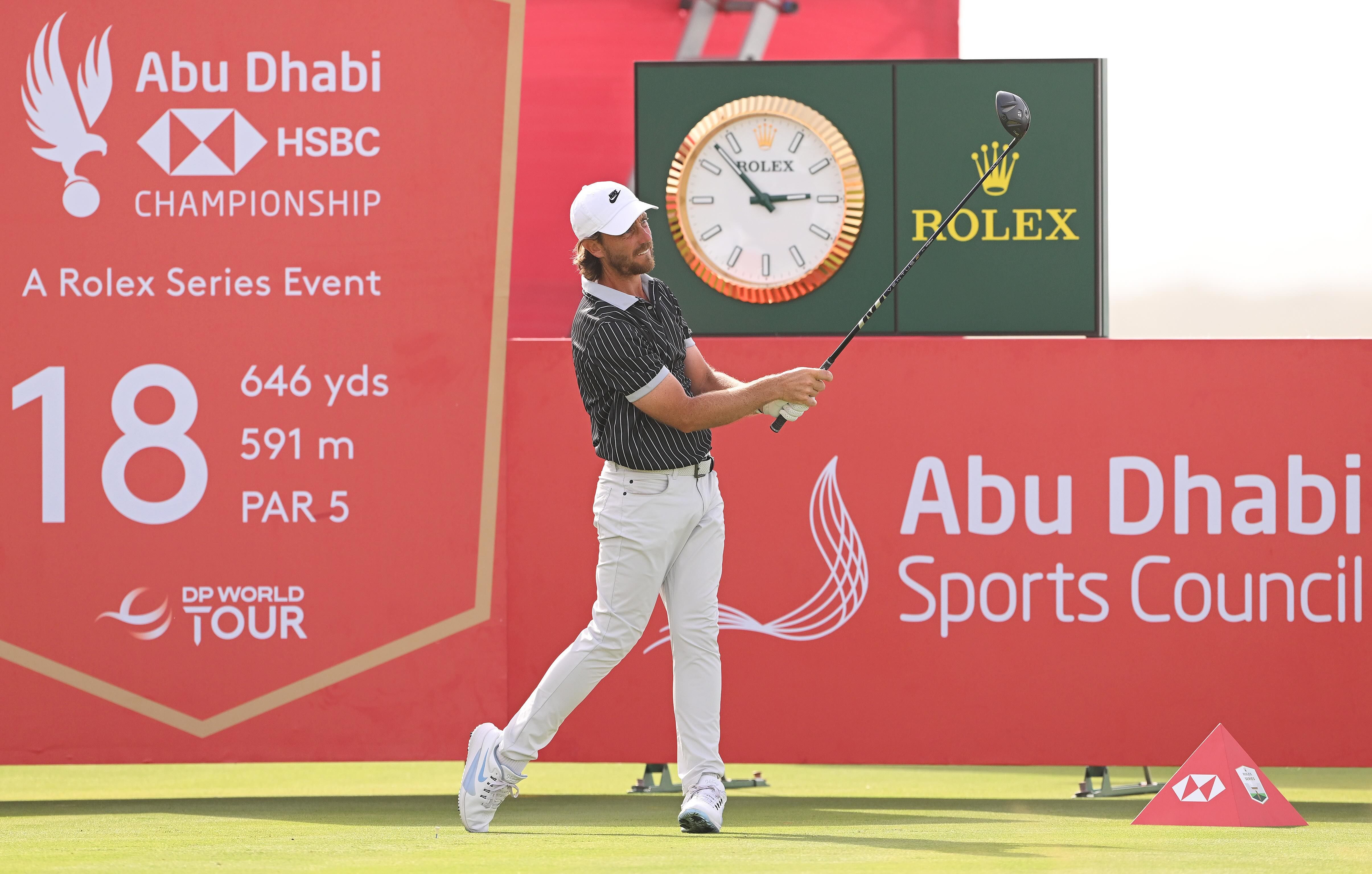 IN CONTROL: Tommy Fleetwood in action at the Abu Dhabi HSBC Championship. @Organisers IN CONTROL: Tommy Fleetwood in action at the Abu Dhabi HSBC Championship. @Organisers